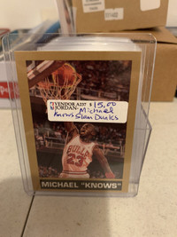 Michael Jordan Knows Slam Dunks Card NBA PROMO Showcase 267