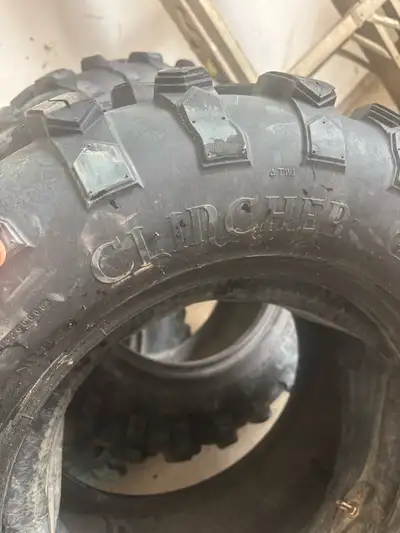 Almost new cst clincher tires,,27x9x14 /27x11x14,one front tire has a tube,,$360 obo