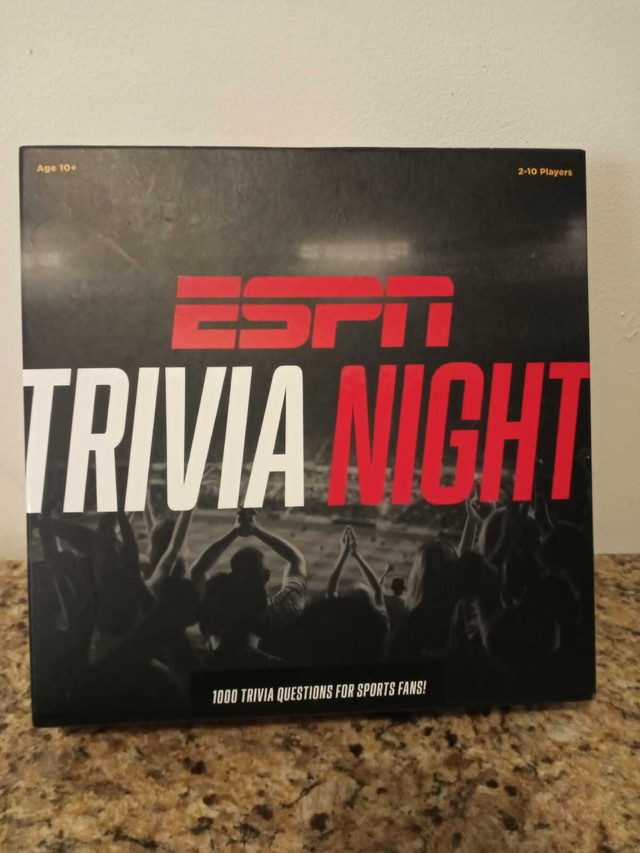 Sports trivia -  Board Games  ESPN Trivia Nights20 in Toys & Games in Windsor Region - Image 2