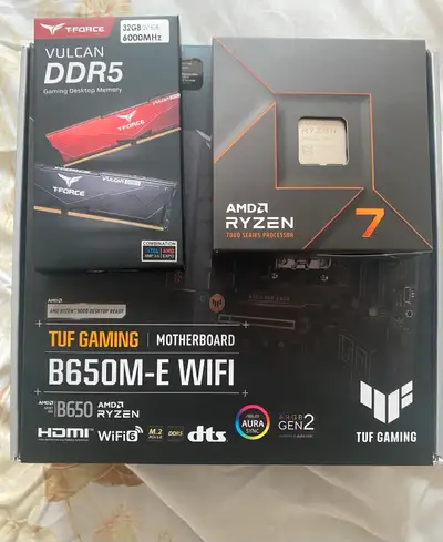 Bought these parts to build a PC but got a gaming laptop instead. They are all brand new in box with...