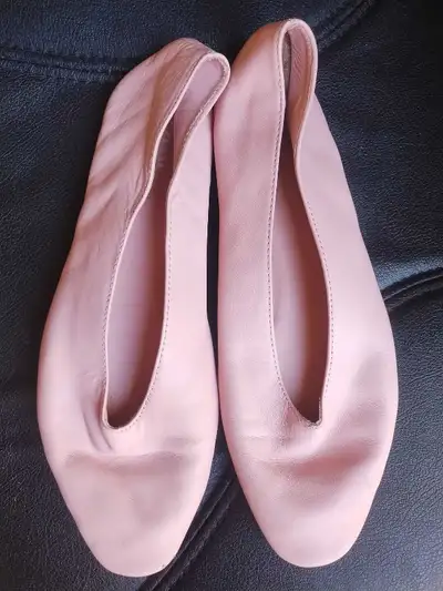 Zara leather ballerina flats - Size 38, View more
