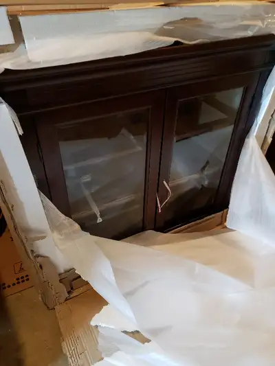 Walnut hutch, top section, View more