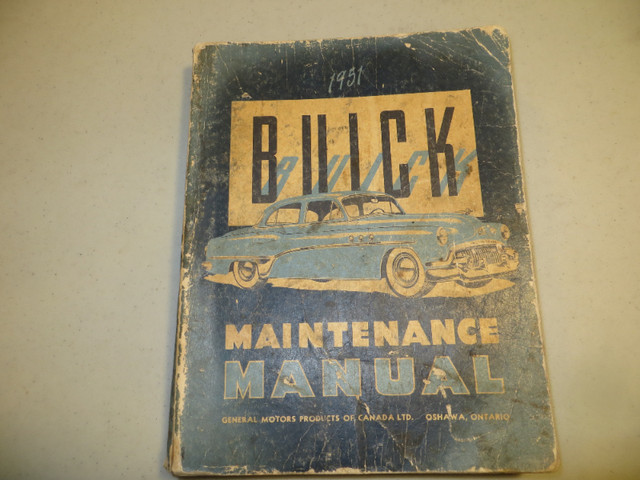 1951 BUICK CANADA SHOP MANUAL in Other in Belleville