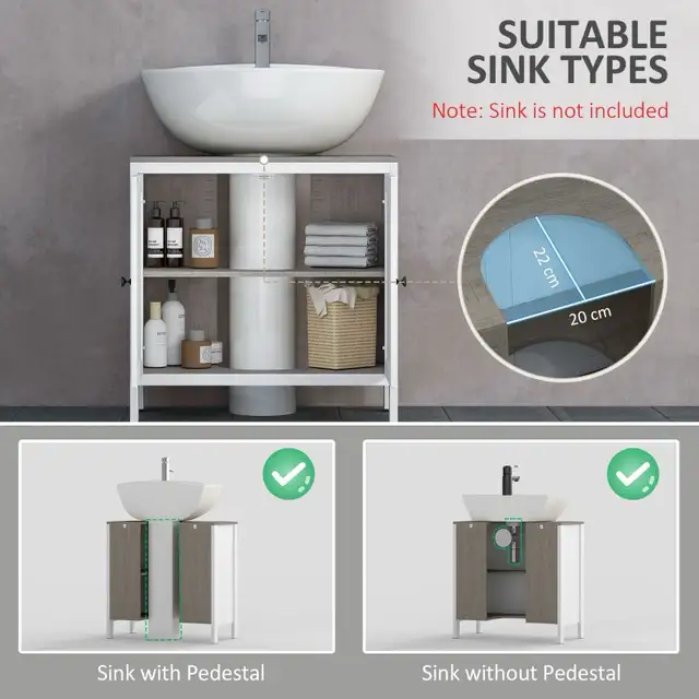 Antique Bathroom Sink Cabinet***SINK ARE NOT INCLUDED*** in Cabinets & Countertops in Markham / York Region - Image 5