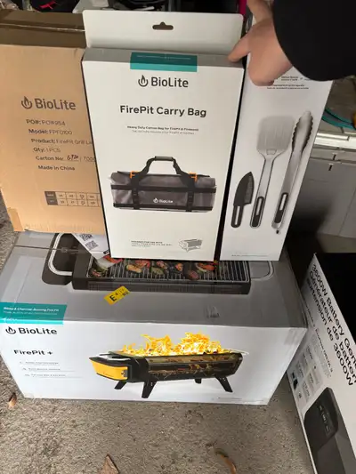 Brand New Biolite Firepit+ with Lid, Carry Bag, Utensil, View more