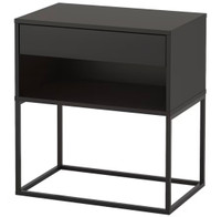 Ikea Vikhammer Nightstand, Black (Set of 2)