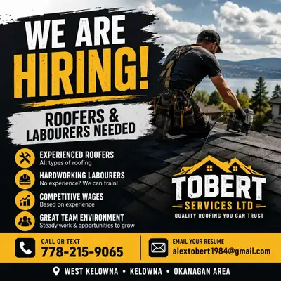Roofer position available , View more