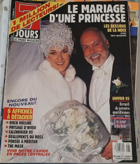 Revue 7 Jours Celine Dion 31 déc 1994 Mariage d'une Princesse