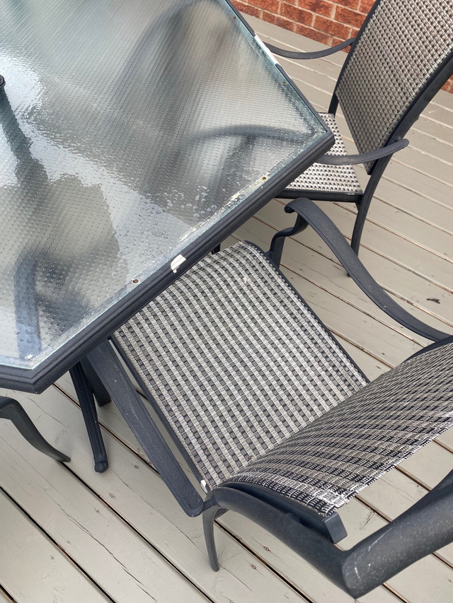 Aluminum Outdoor Patio Set- 2 tables + 8 chairs in Patio & Garden Furniture in Oshawa / Durham Region - Image 4