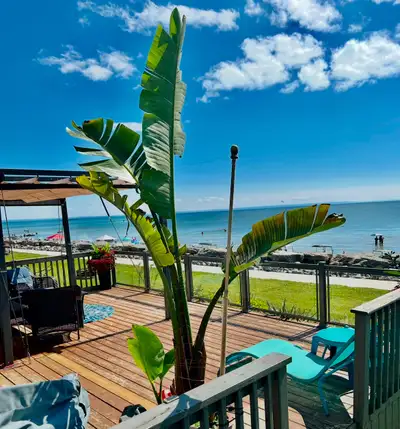 Welcome to our 5 � star rated Wyldewood Beachfront rental that sleeps 6 (includes lifted golf cart)...