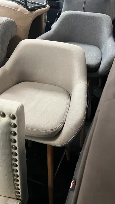Modern Upholstered Fabric Seat Bar Stool Chair, View more