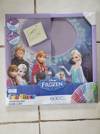 brand new.  frozen elsa memo board.  fun-tiles stickers.