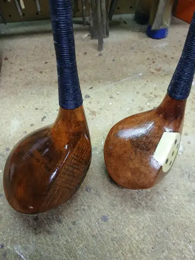 Refit / Playable R.H. Hickory Golf Clubs from the 1920's, View more
