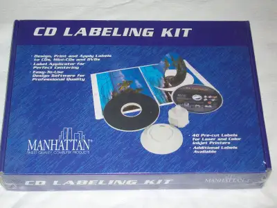 CD label maker kit - sealed, View more