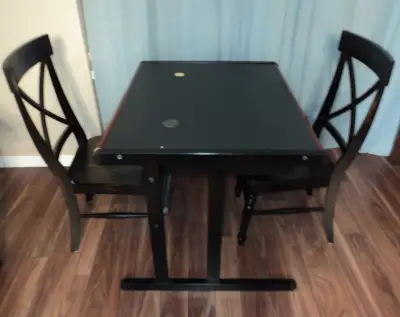 Wood Table with 2 Chairs for sale, View more