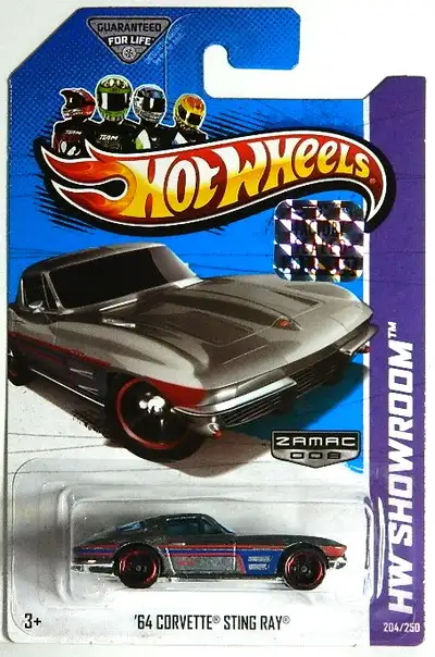 Hot Wheels 1/64 scale 1964 Corvette Stingray HW Showroom Zamac diecast new sealed, $10 each. Pickup...