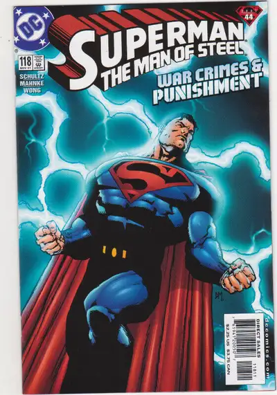 Superman: The Man of Steel (volume 1) 1991 - 2003. Issues include #117, 118, 119, 120, 121, 122, 123...