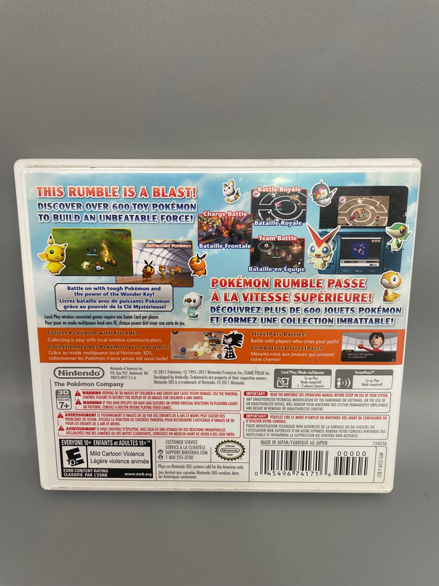 3DS POKÉMON RUMBLE BLAST  in Nintendo DS in La Ronge - Image 2
