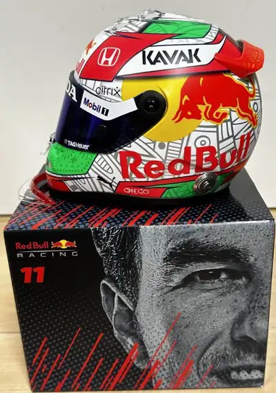 Checo Sergio Perez 2021 Mexican GP 1/2 and 1/4 Scale Helmet READ, View more