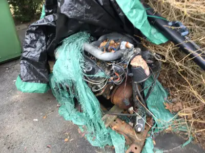 Engine for scrap free to pick up