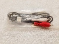 2.5mm Male Audio Jack to Stereo RCA Male Connectors
