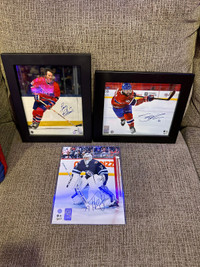 Frame signed memoribilia nhl