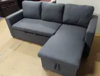 SECTIONAL SOFA-BED WITH STORAGE & FREE THROW PILLOWS- ONLY 599