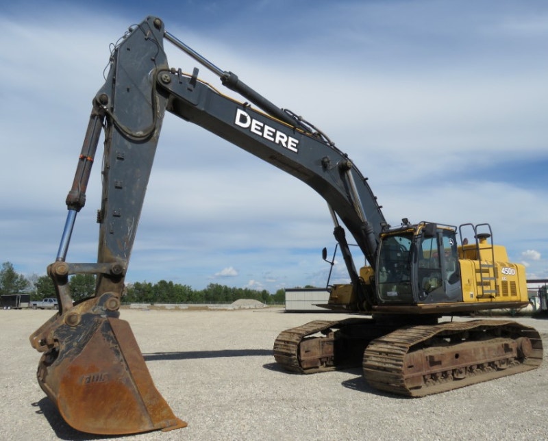 2008 John Deere 450D LC Hydraulic Excavator Trackhoe A/C Q/C 54" Heavy Equipment St. Albert