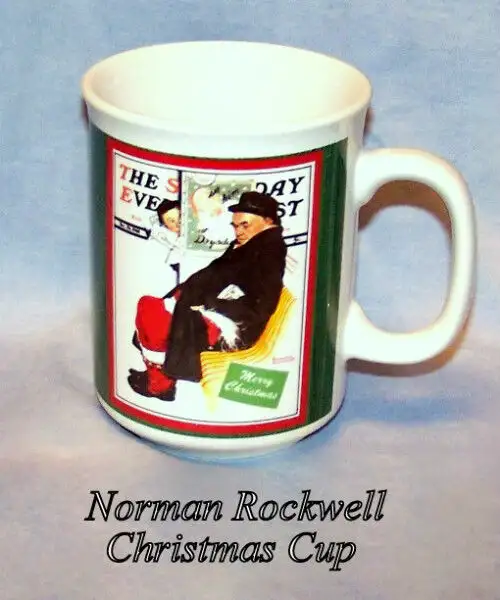 Vintage Cup, 10 oz, Norman Rockwell, Christmas Cup, never used in Arts & Collectibles in City of Toronto - Image 2