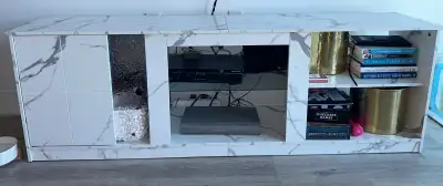 Sleek Modern TV Stand $250Cool Smart LED LightsLightly used, View more