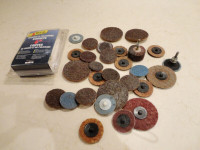 Variety of 33 Surface Conditioning Discs & Sanding Wheel, Bonnet