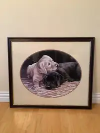 Large dog picture frame