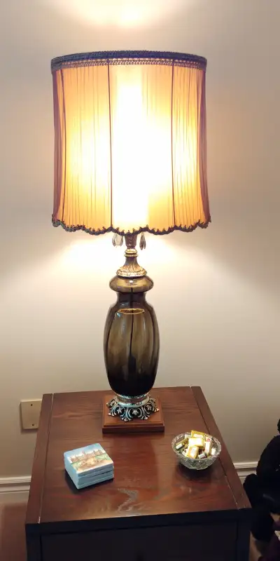 PAIR OF ITALIAN SILK SHADE TABLE LAMPS, View more