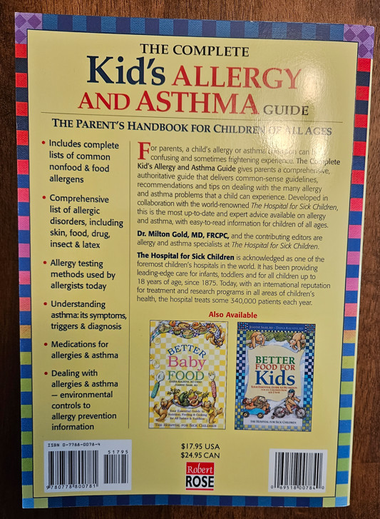The Complete Kid’s Allergy & Asthma Guide - Childcare Reference in Textbooks in Mississauga / Peel Region