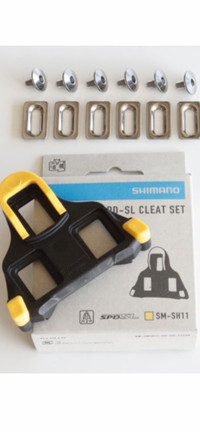 New Genuine Shimano SM-SH11 SPD Road Pedal Cleats & Hardware 6*