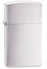 Genuine Zippo lighter brushed stainless steel slim version