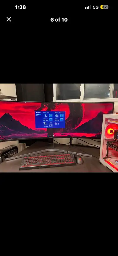 Samsung 49” Super UltraWide Curved Gaming Monitor (144Hz), View more