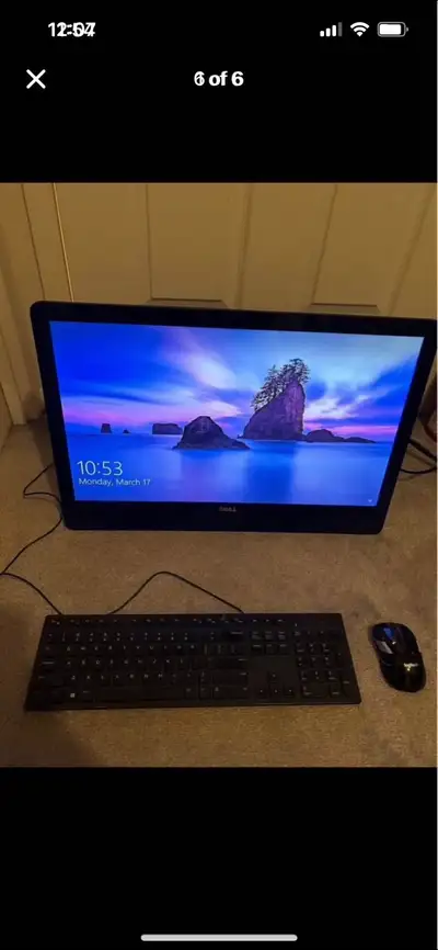 Touchscreen all in one computer for sale Works great coming with wireless mouse and a wired keyboard