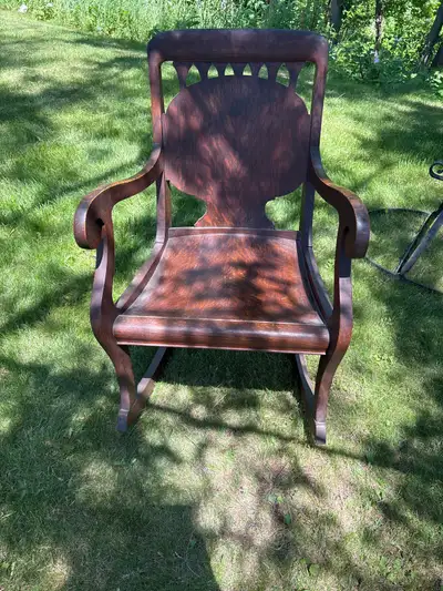 Antique Oak Rocking Chair, View more