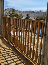 Cedar Wood Deck railings and balusters