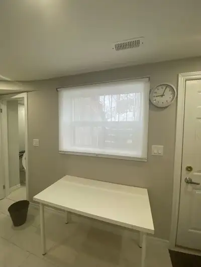 Furnished one bedroom apt with Owen laundry Available Apr 1ST Separate entrance one bedroom basement...