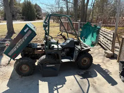 Good shape, new battery needs a front ball joint. Driver side