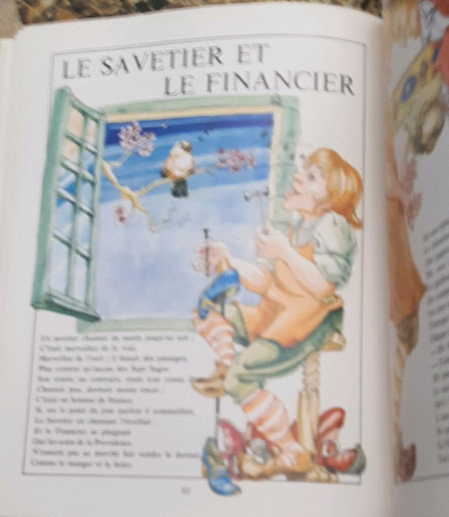 Beau Livre Illustré Les Fables de Lafontaine dans Art et objets de collection  à Trois-Rivières - Image 4