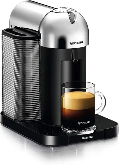 Nespresso Vertuo Coffee and Espresso Machine by Breville, Chrome, View more