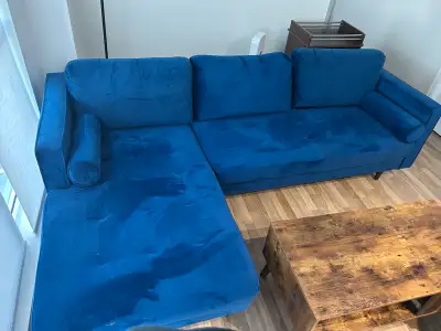 Structube 3 seater with chaise sofa, View more