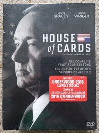 HOUSE OF CARDS 'THE COMPLETE FIRST FOUR SEASONS' DVD SET NEW