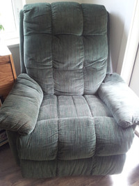 Green reclining chair