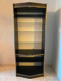 Shelf/bookcase - glass shelves with light