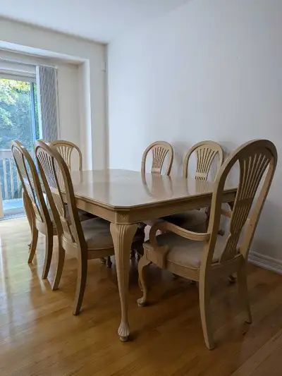 Universal Furniture Dining Table + 8 Chairs+ 2 Leaves, View more