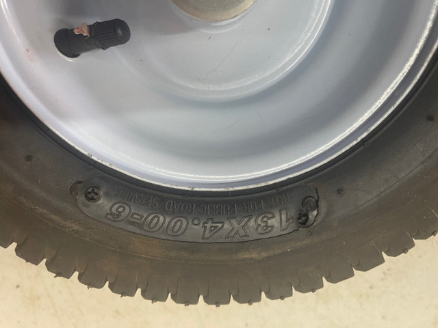 BRAND NEW 13X4.00-6 TIRES AND WHEEL HUB & TUBE #V1318 in Tires & Rims in Strathcona County - Image 2